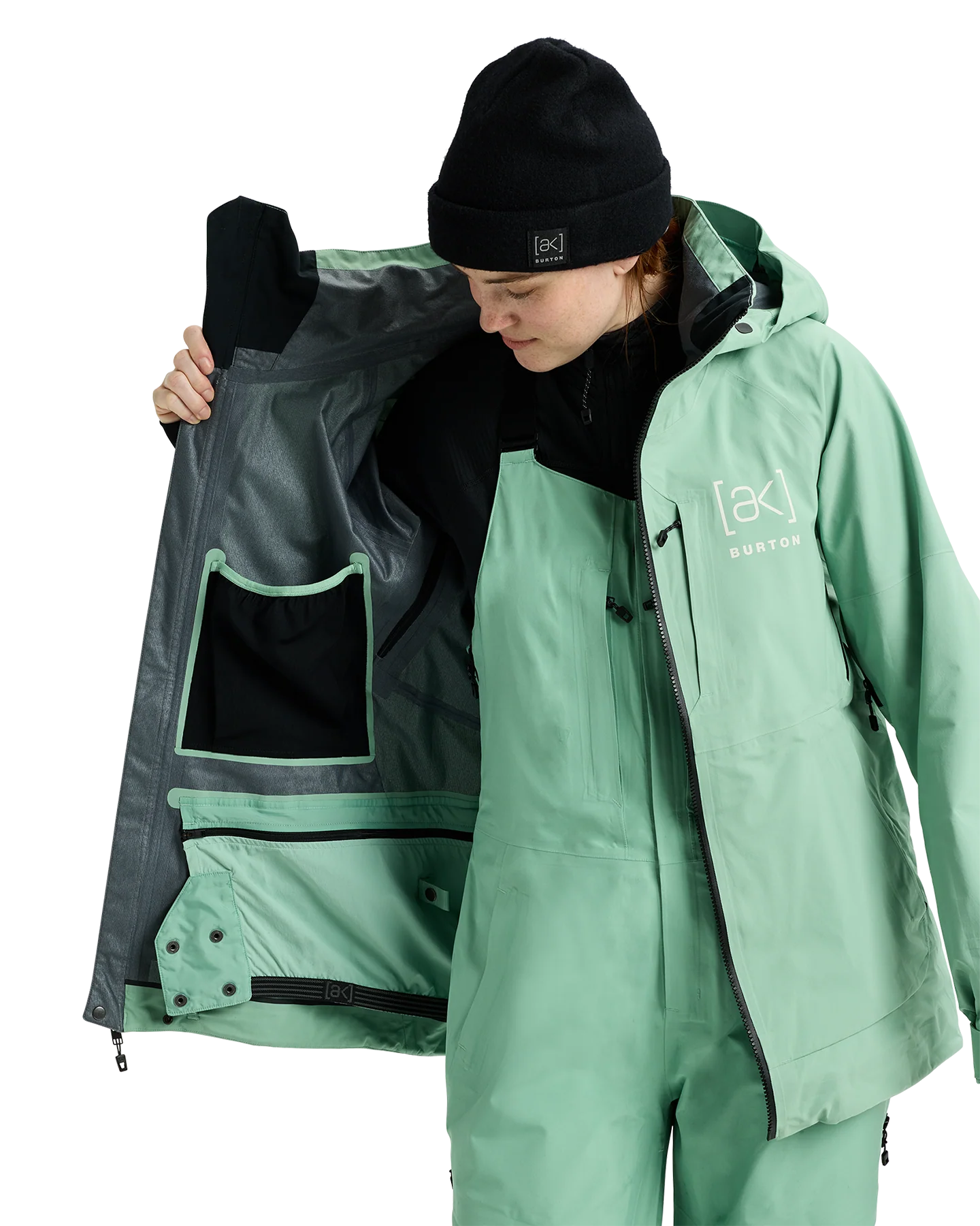 Burton Women's [ak]® Kimmy GORE-TEX® 3L Snow Jacket - Soft Sage - Image 3