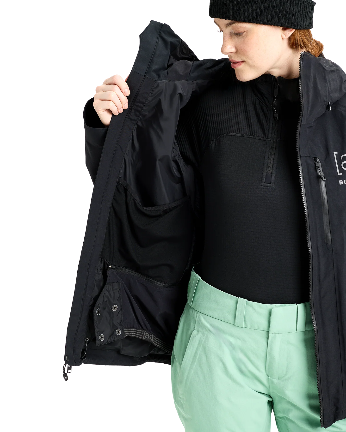 Burton Women's [ak]® Upshift Gore-Tex 2L Snow Jacket - True Black - Image 2
