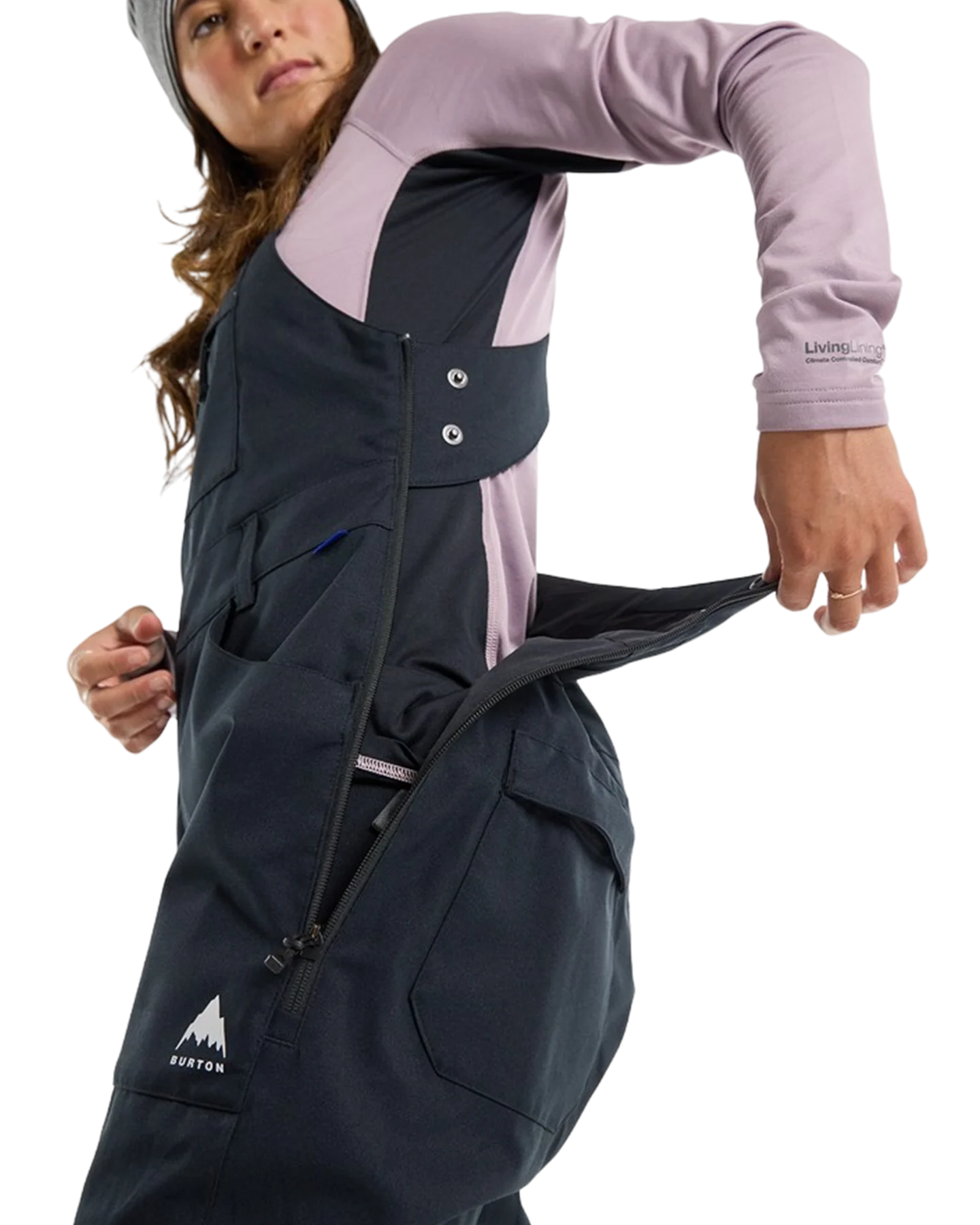 Burton Women's Avalon Stretch 2L Bib Snow Pants - True Black - Image 4