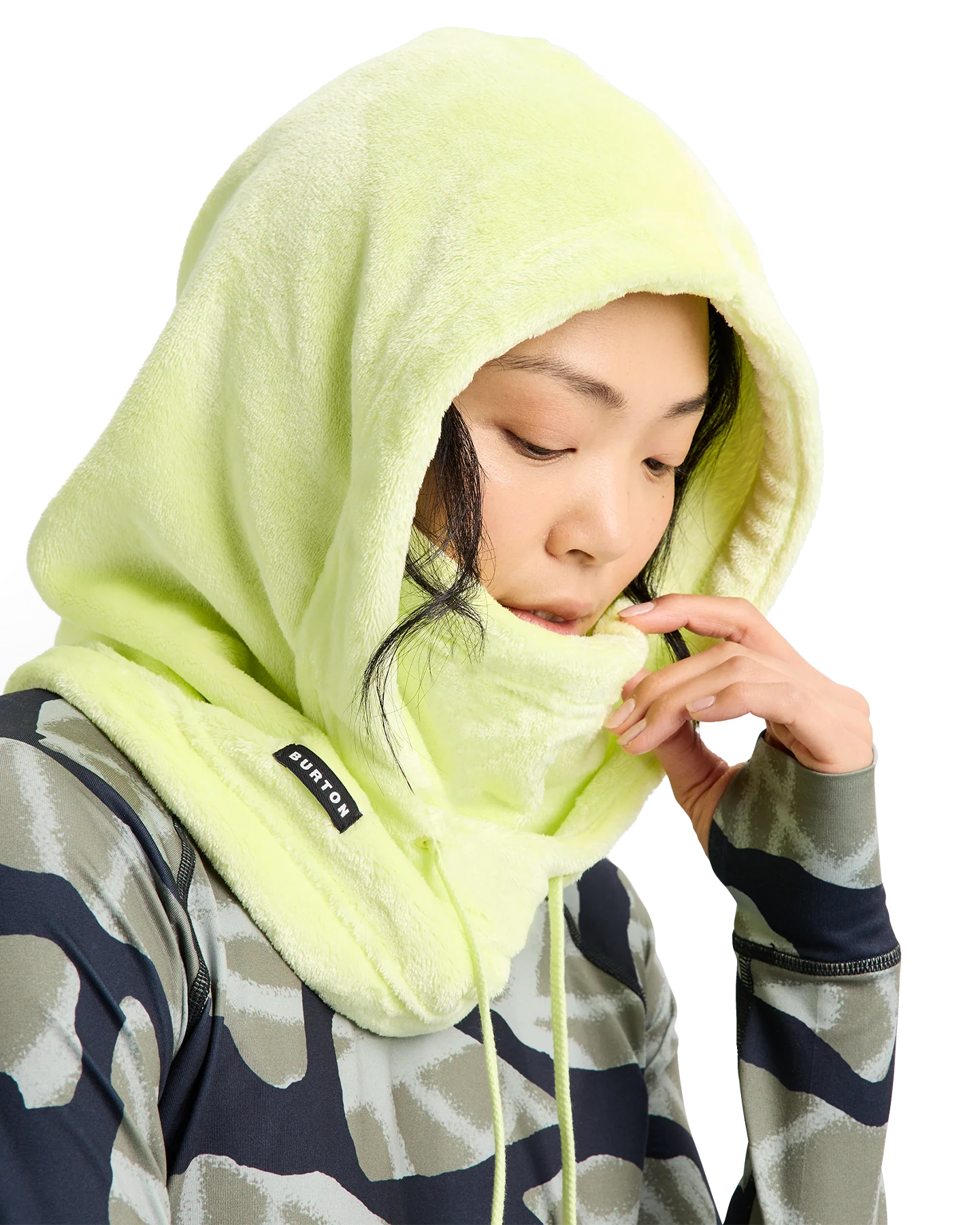 Burton Women's Cora Hood - Glow Yellow Green - Image 3