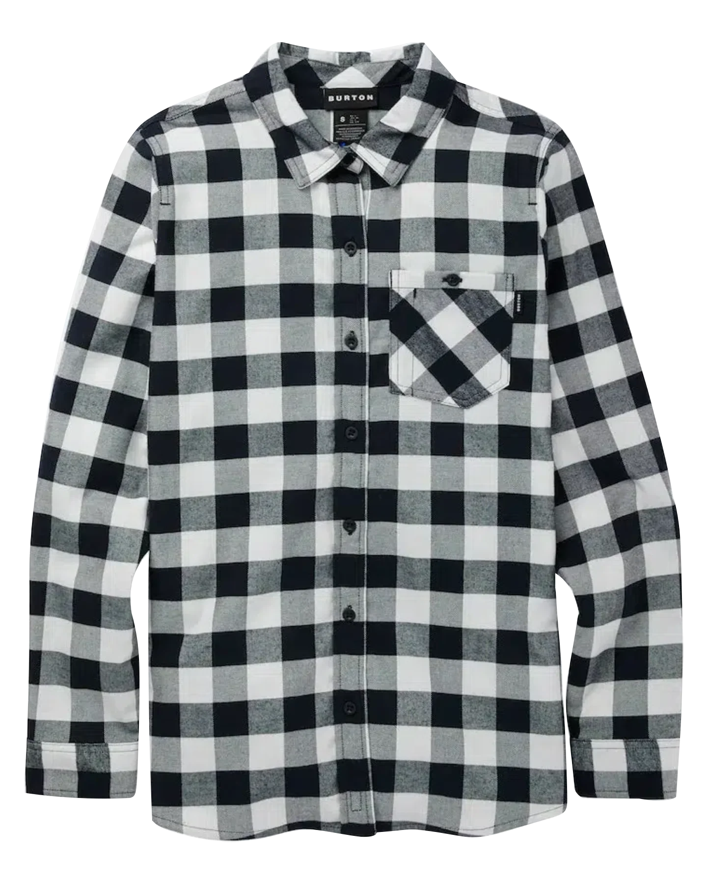 Burton Women's Favorite Long Sleeve Flannel - Stout White Buffalo Plaid