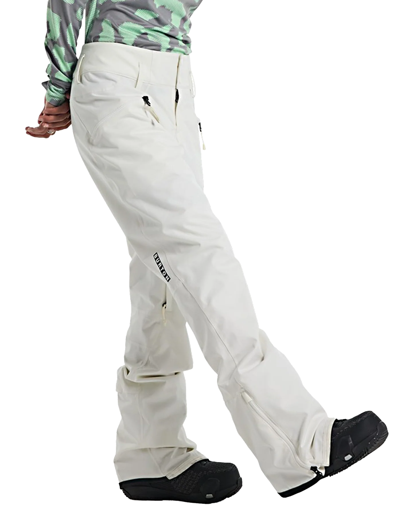 Burton Women's Marcy High Rise Stretch 2L Snow Pants - Stout White - Image 5