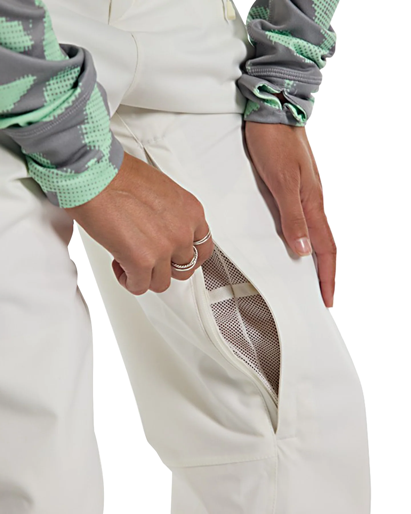 Burton Women's Marcy High Rise Stretch 2L Snow Pants - Stout White - Image 7