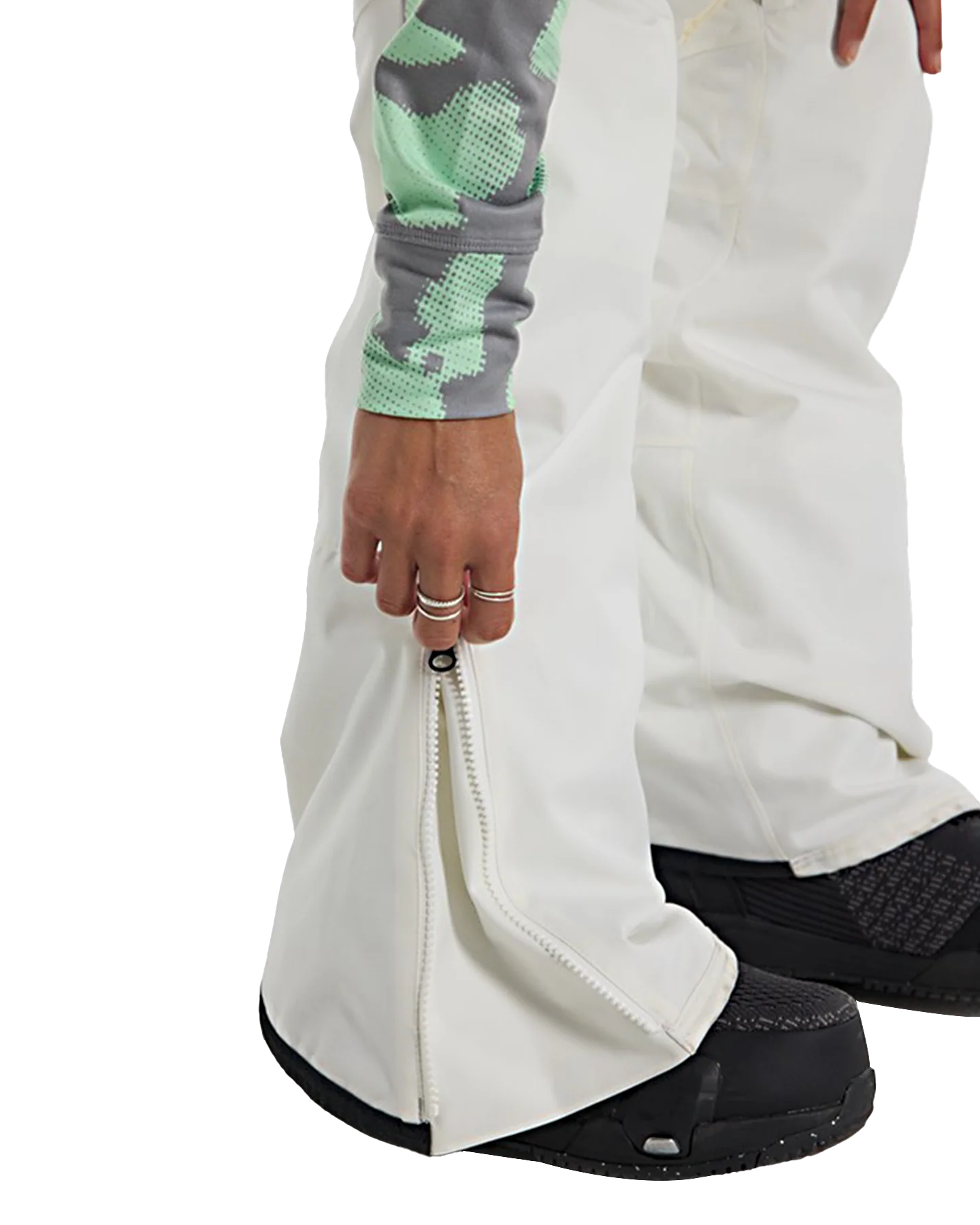 Burton Women's Marcy High Rise Stretch 2L Snow Pants - Stout White - Image 8