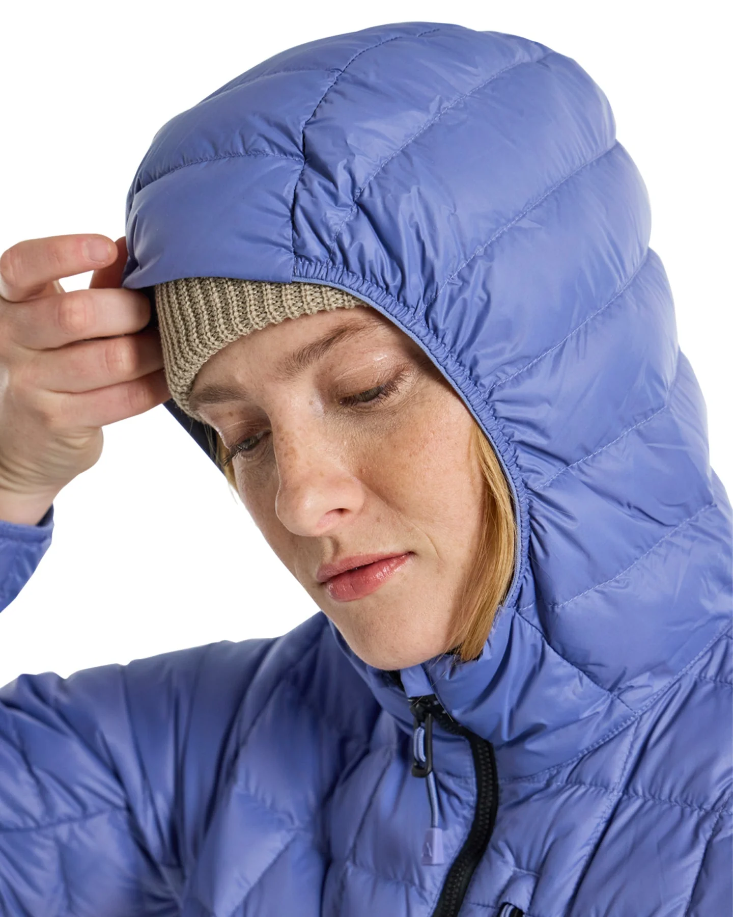 Burton Women's Mid-Heat Hooded Down Insulated Jacket - Slate Blue - Image 9