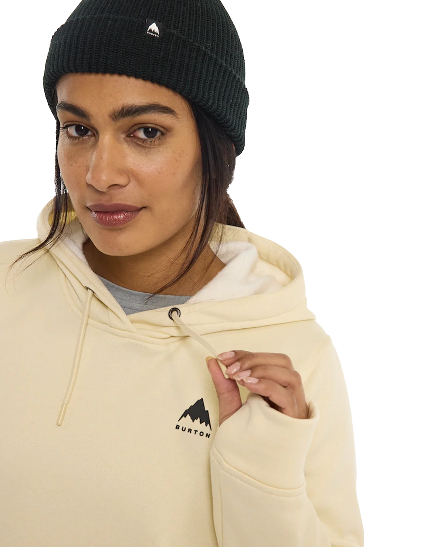 Burton Women's Oak Pullover Hoodie - Crème Brulee Heather - Image 4