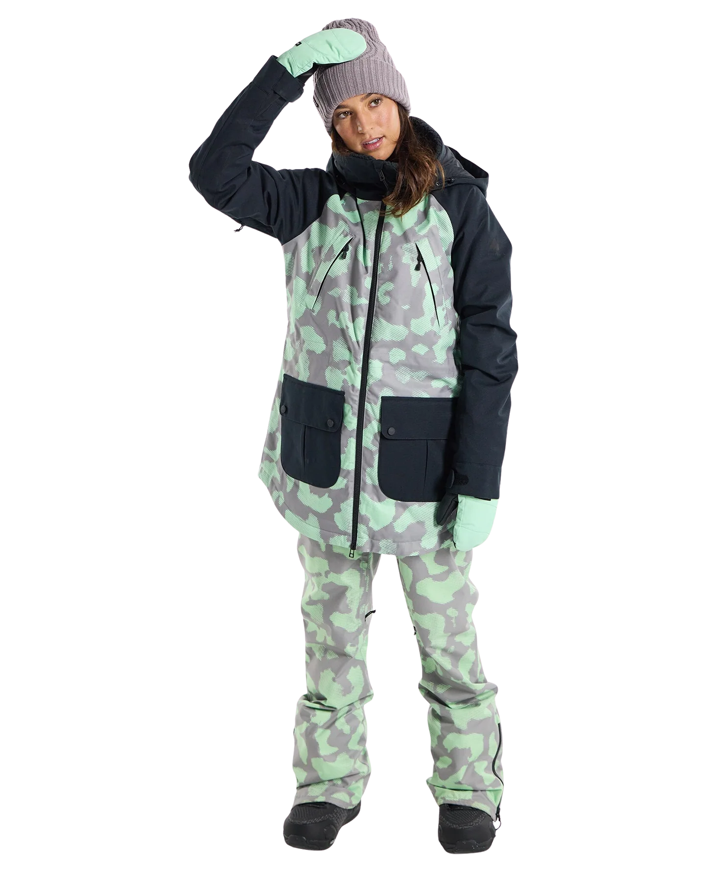 Burton Women's Prowess Snow Jacket - Rosette/True Black - Image 3