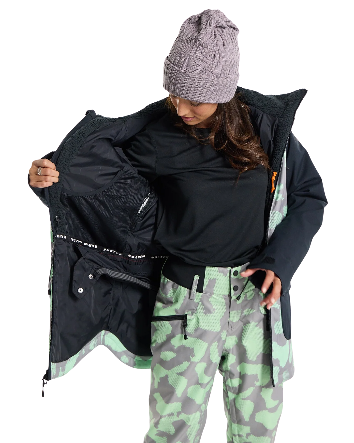 Burton Women's Prowess Snow Jacket - Rosette/True Black - Image 4