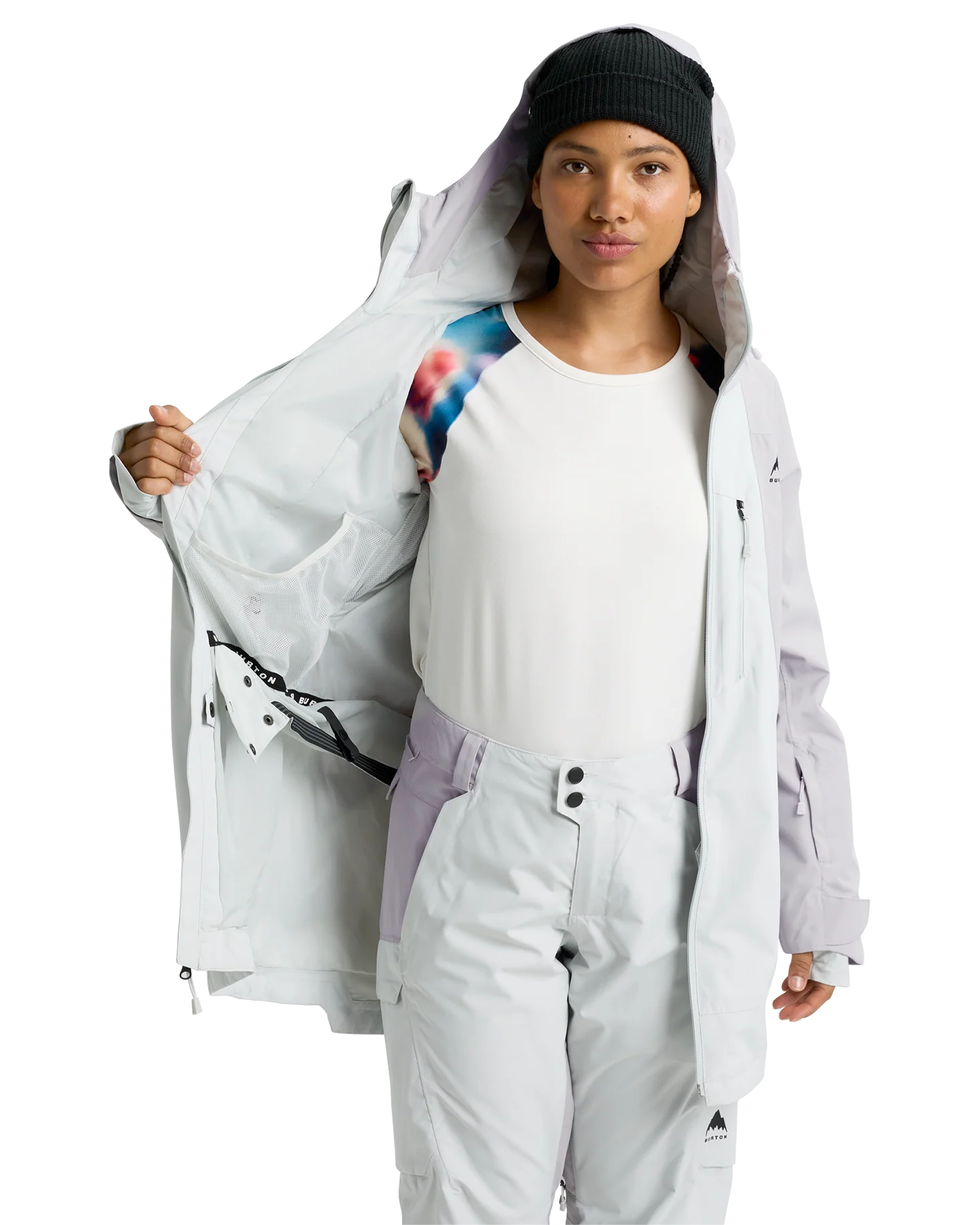 Burton Women's Reserve 2L Insulated Snow Jacket - Washed Lavender/Gray Cloud - Image 9