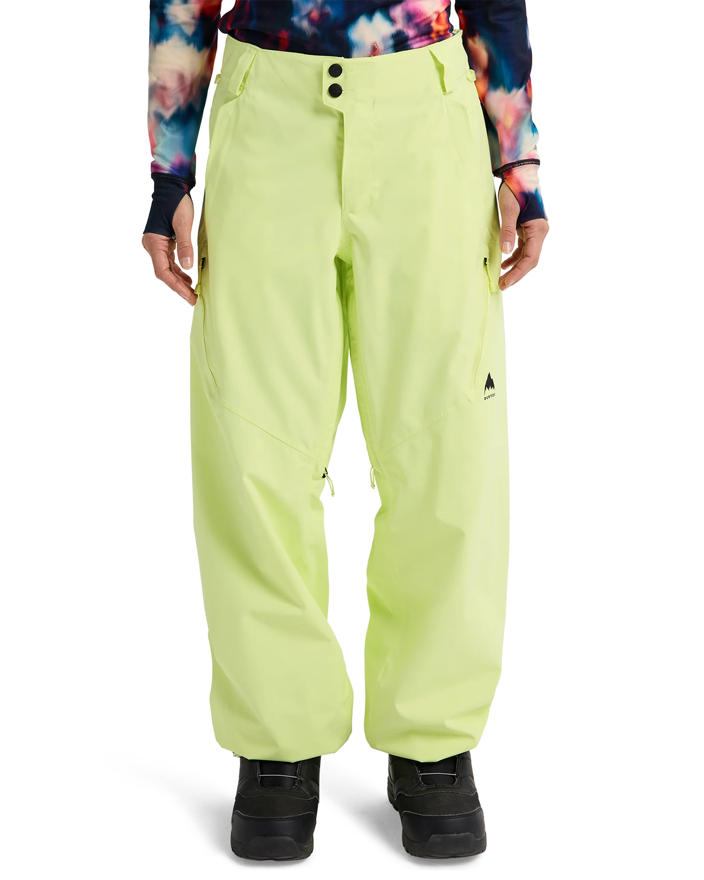 Burton Women's Reserve 2L Relaxed Snow Pants - Glow Yellow Green - Image 4