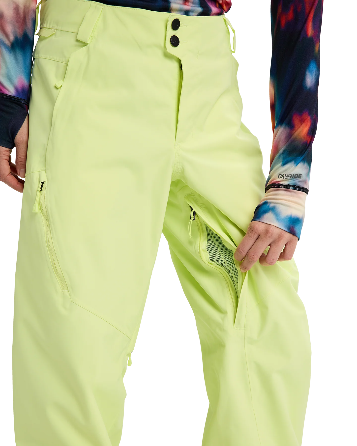 Burton Women's Reserve 2L Relaxed Snow Pants - Glow Yellow Green - Image 8
