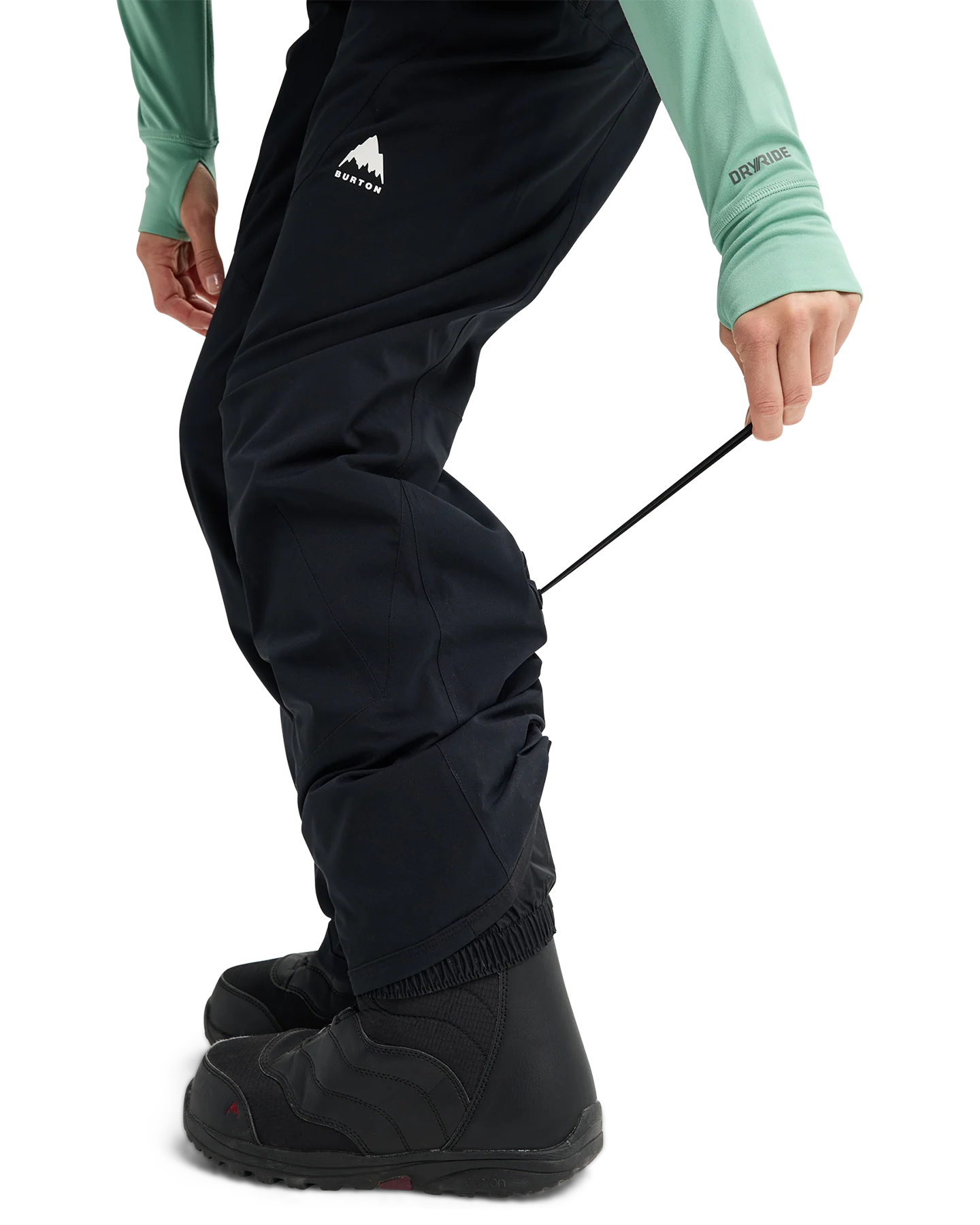 Burton Women's Reserve 2L Stretch Snow Bib Pants - True Black - Image 8