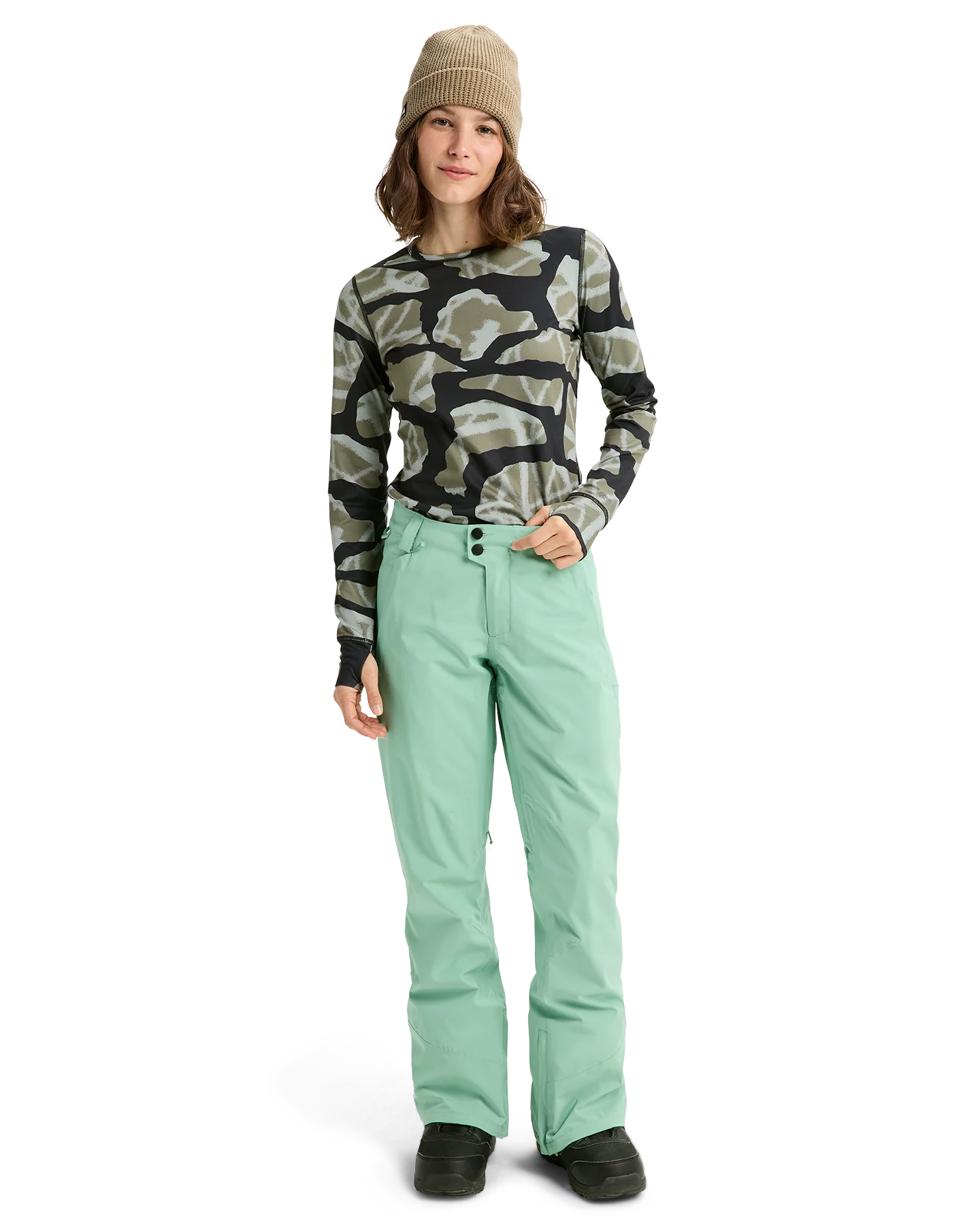 Burton Women's Reserve 2L Stretch Snow Pants - Soft Sage - Image 2