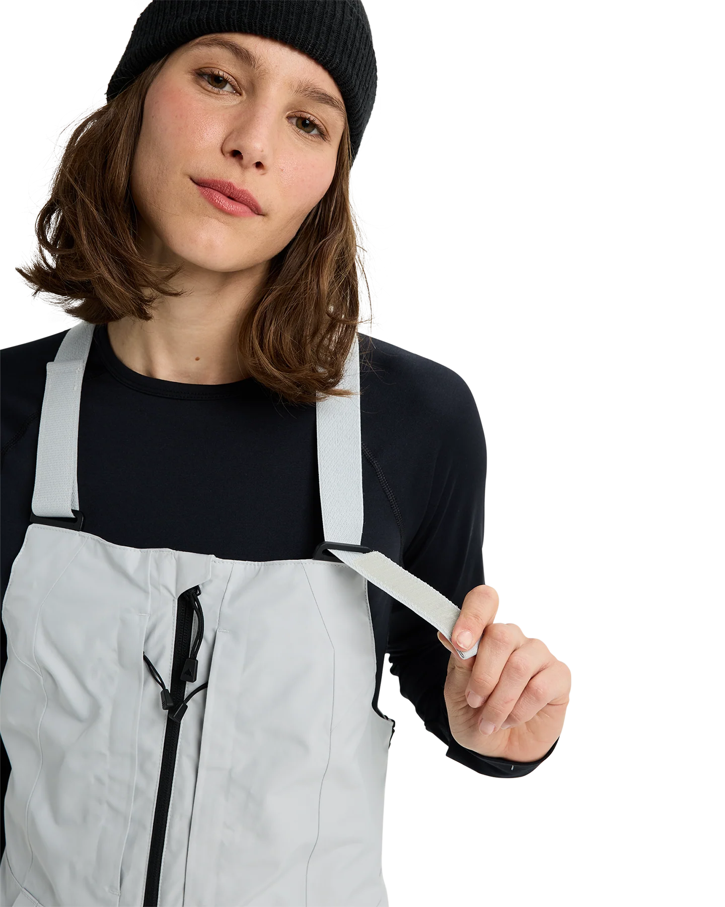 Burton Women's Reserve GORE-TEX® 2L Snow Bib Pants - Gray Cloud - Image 5