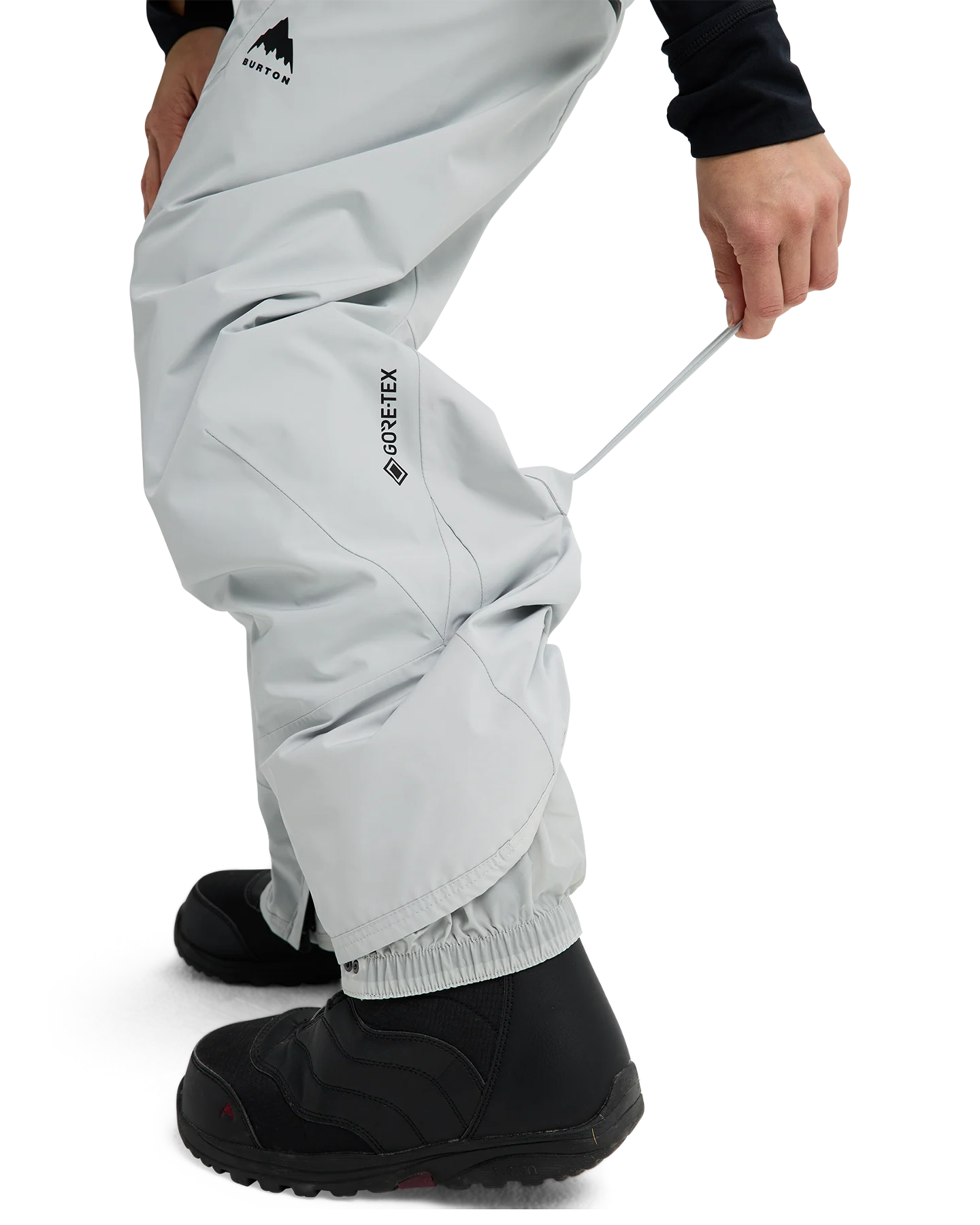 Burton Women's Reserve GORE-TEX® 2L Snow Bib Pants - Gray Cloud - Image 8