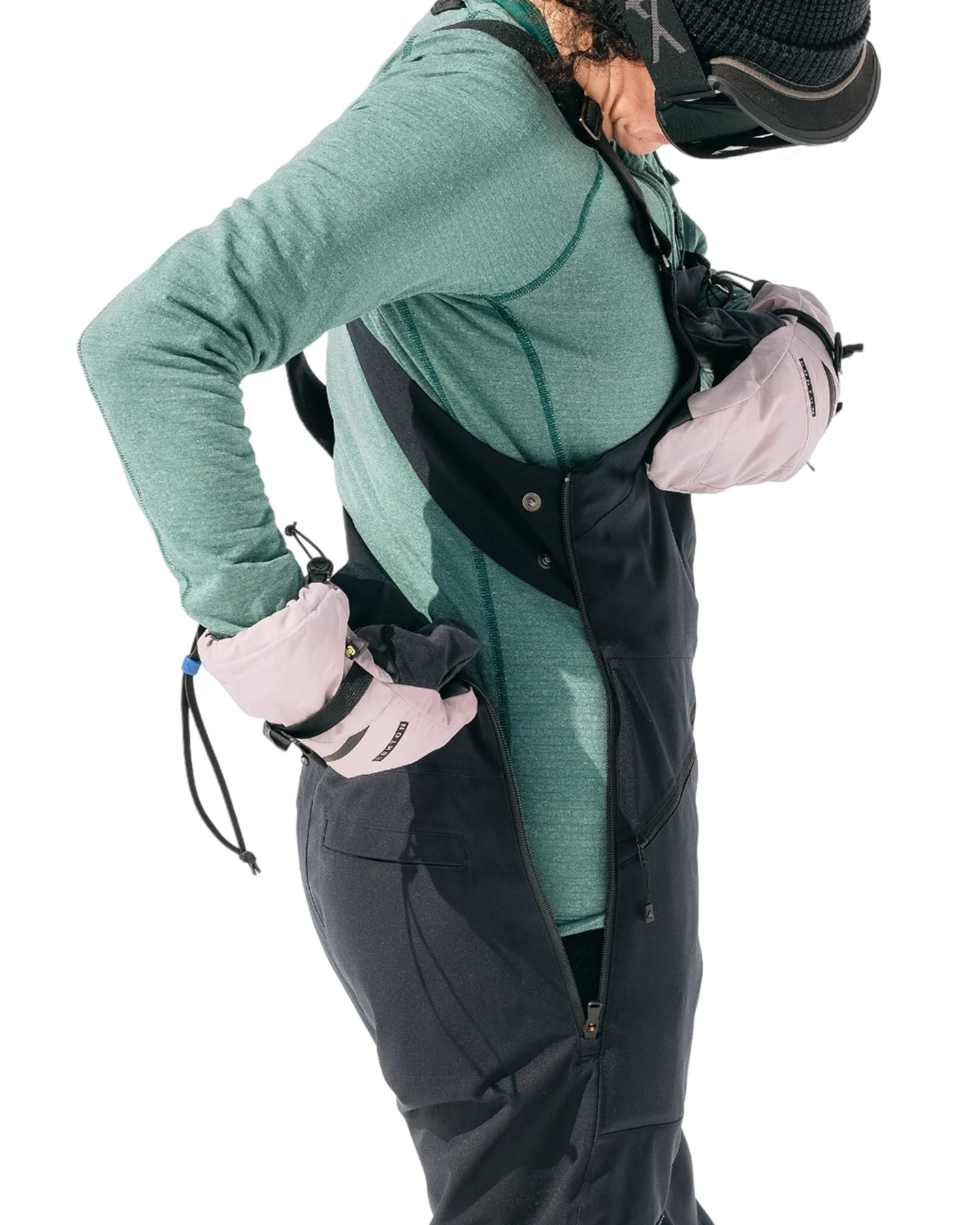 Burton Women's Reserve Stretch 2L Bib Snow Pants - True Black - Image 6