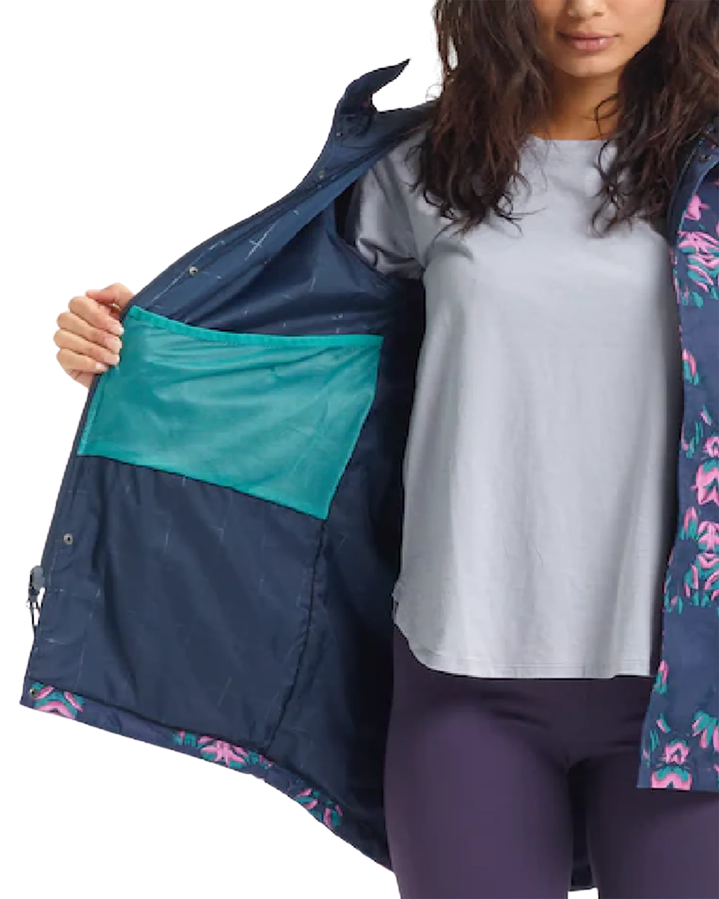 Burton Women's Sadie Rain Jacket - Dress Blue Stylus (M) - Image 8