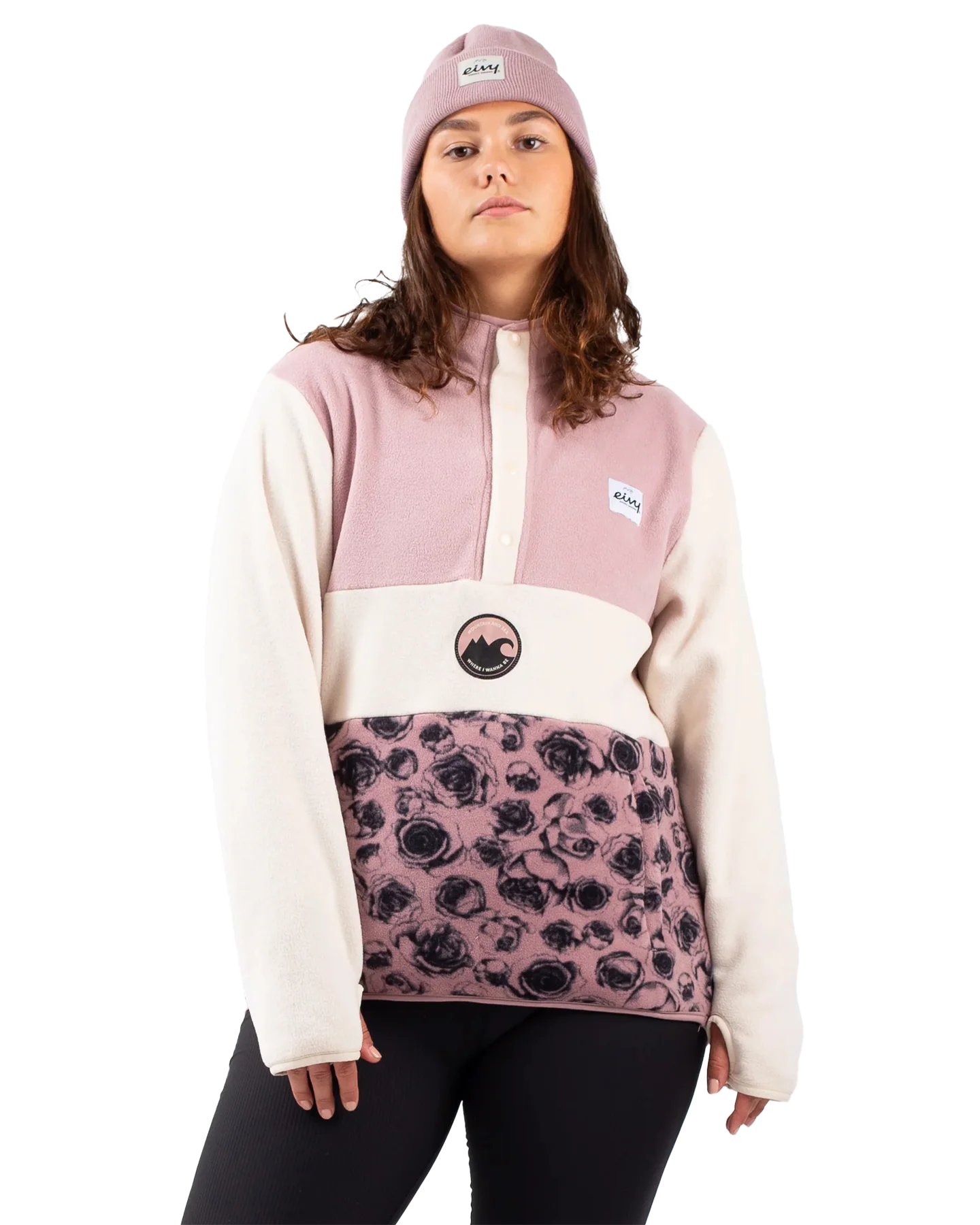 Eivy Mountain Women's Fleece - Charcoal Woodrose