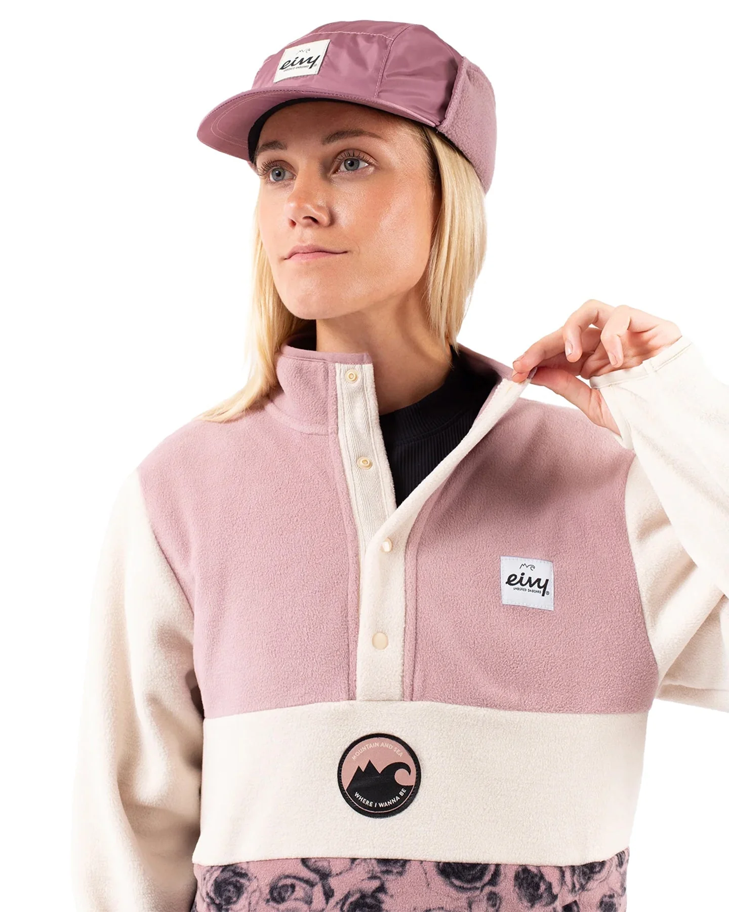 Eivy Mountain Women's Fleece - Charcoal Woodrose - Image 6