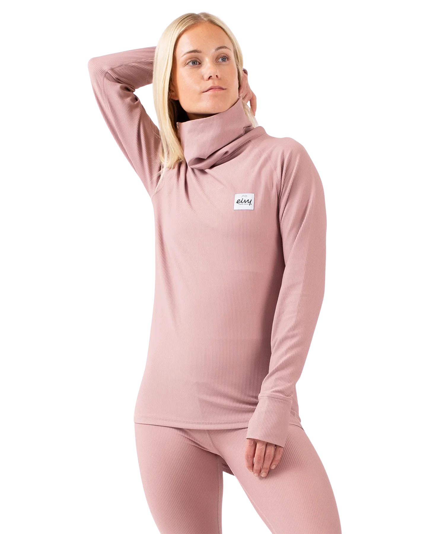 Eivy Women's Icecold Gaiter Rib Top - Faded Woodrose