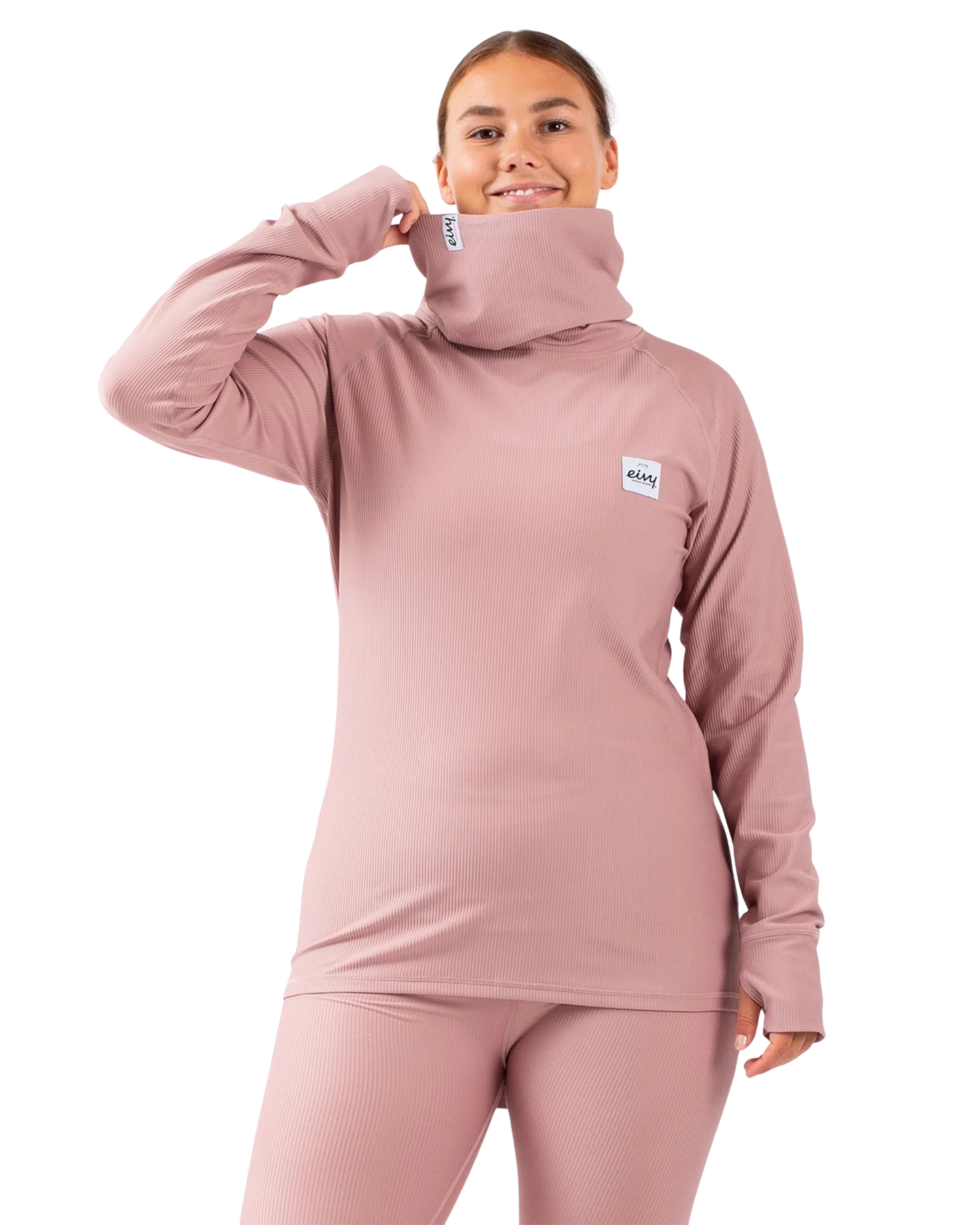 Eivy Women's Icecold Gaiter Rib Top - Faded Woodrose - Image 2