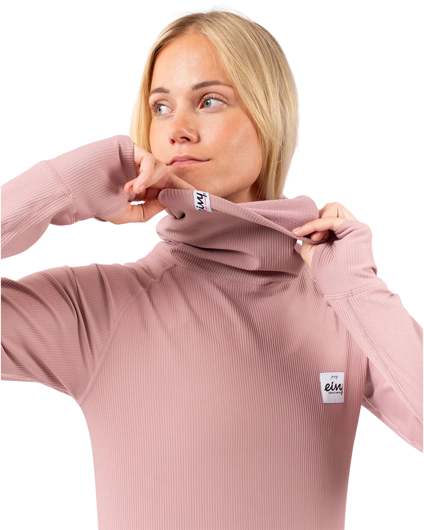 Eivy Women's Icecold Gaiter Rib Top - Faded Woodrose - Image 3