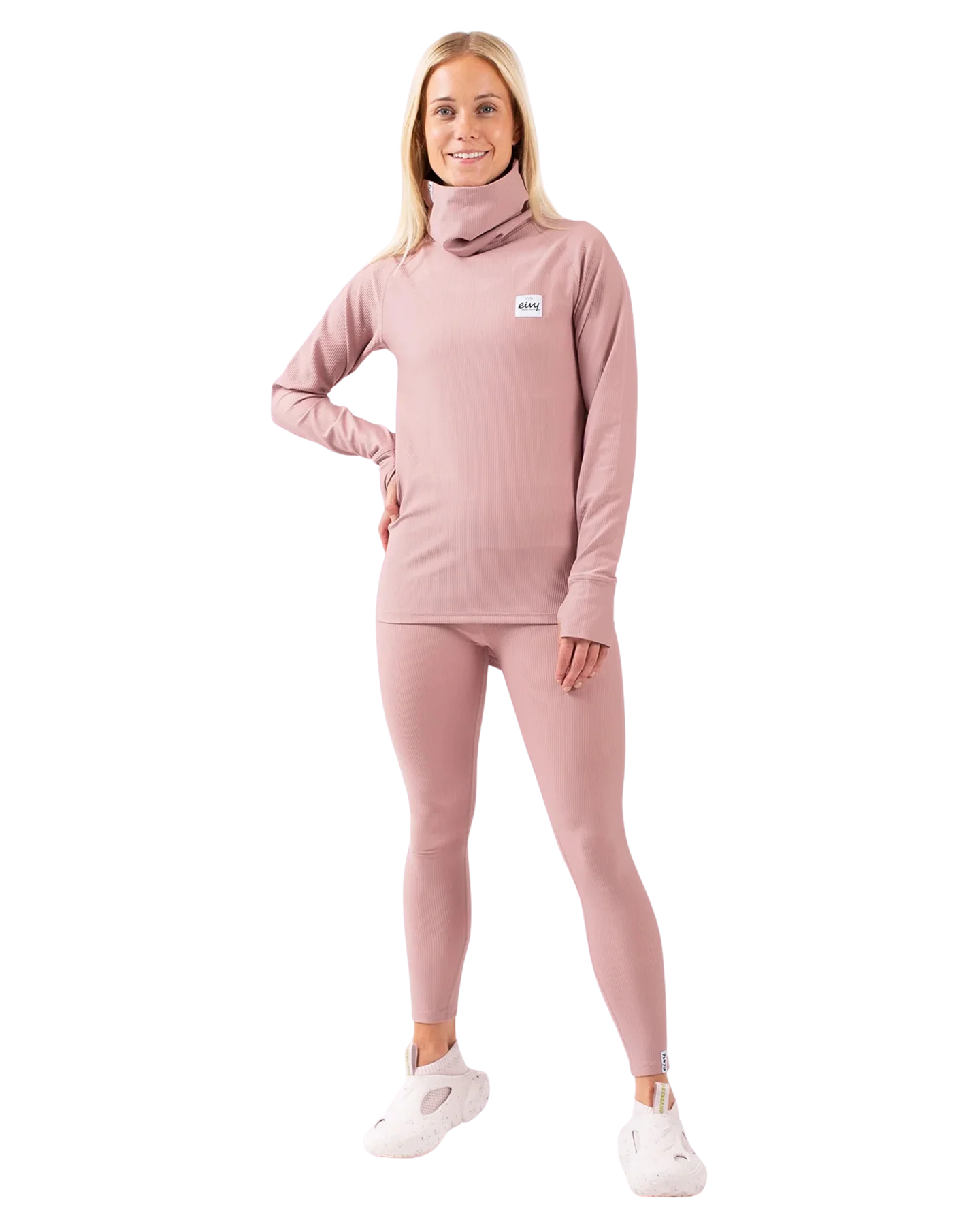 Eivy Women's Icecold Gaiter Rib Top - Faded Woodrose - Image 6