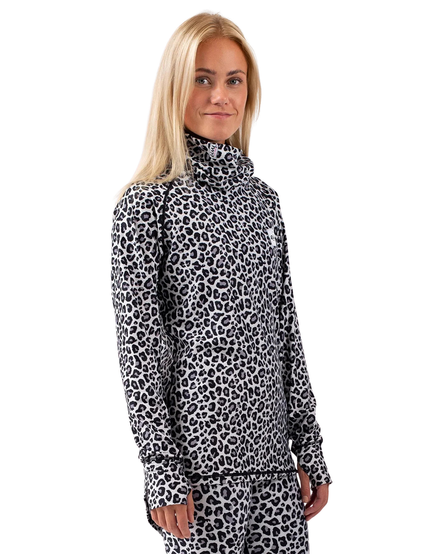 Eivy Women's Icecold Gaiter Top - Snow Leopard