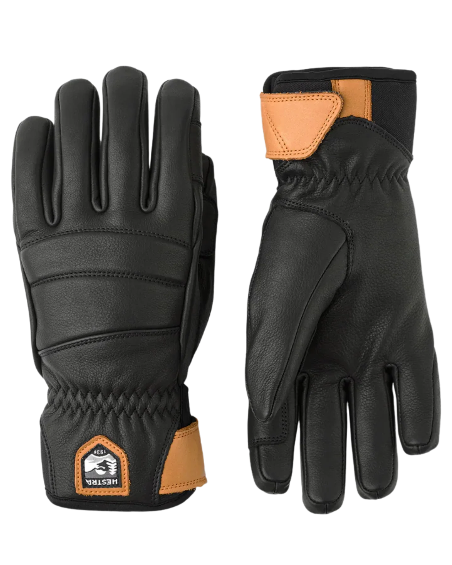 Hestra Women's Leather Fall Line 5 Finger - Black