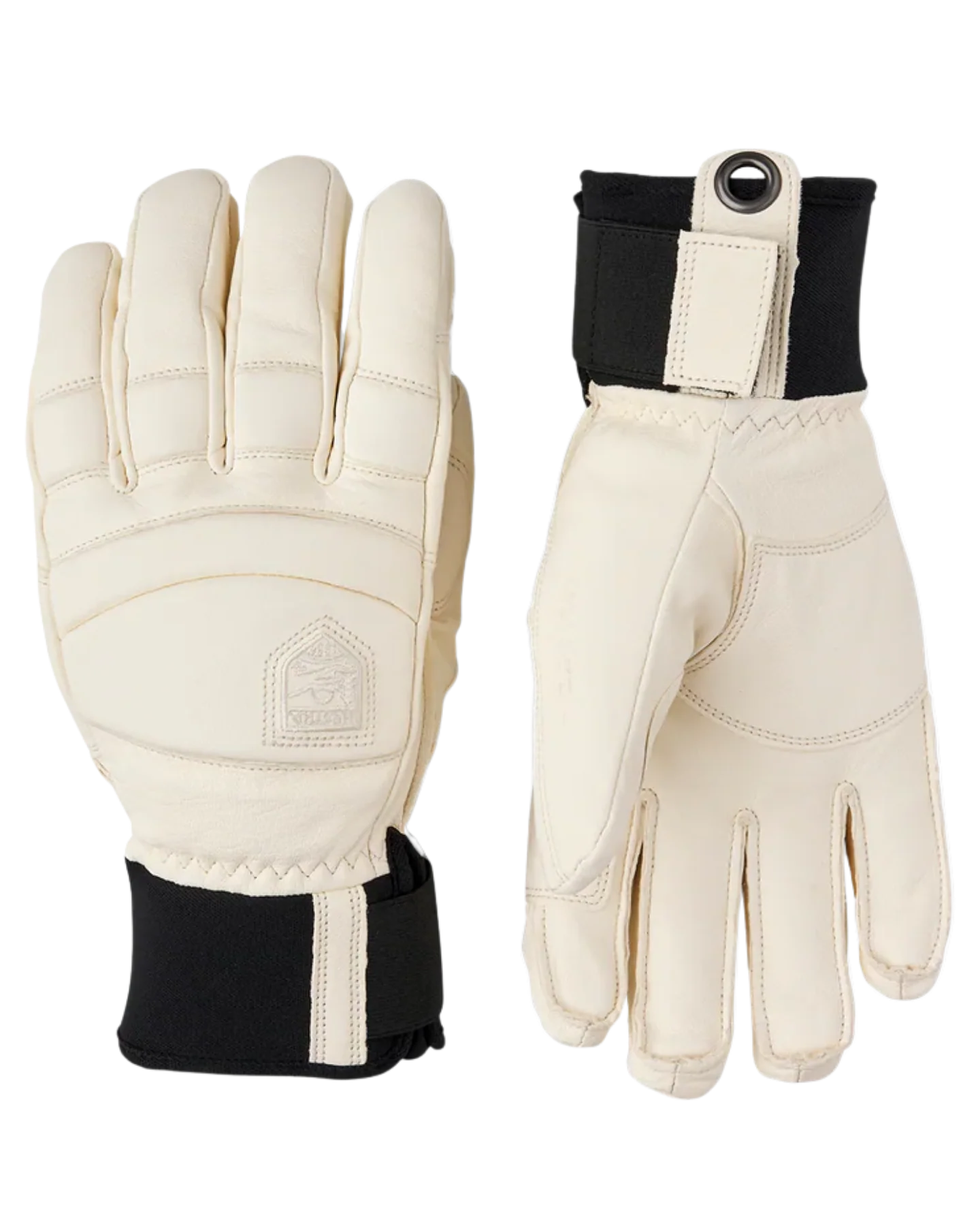 Hestra Women's Leather Fall Line 5 Finger - White