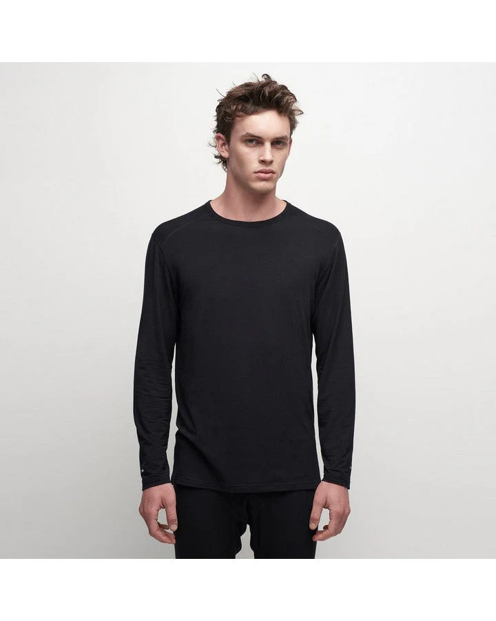 Le Bent Men's Core 200 Crew - Black - Image 2