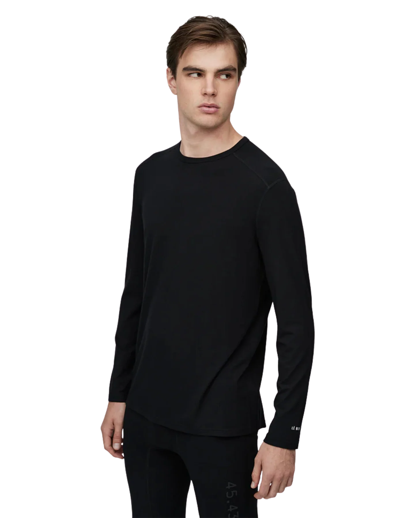 Le Bent Men's Core Midweight Crew - Black - Image 3