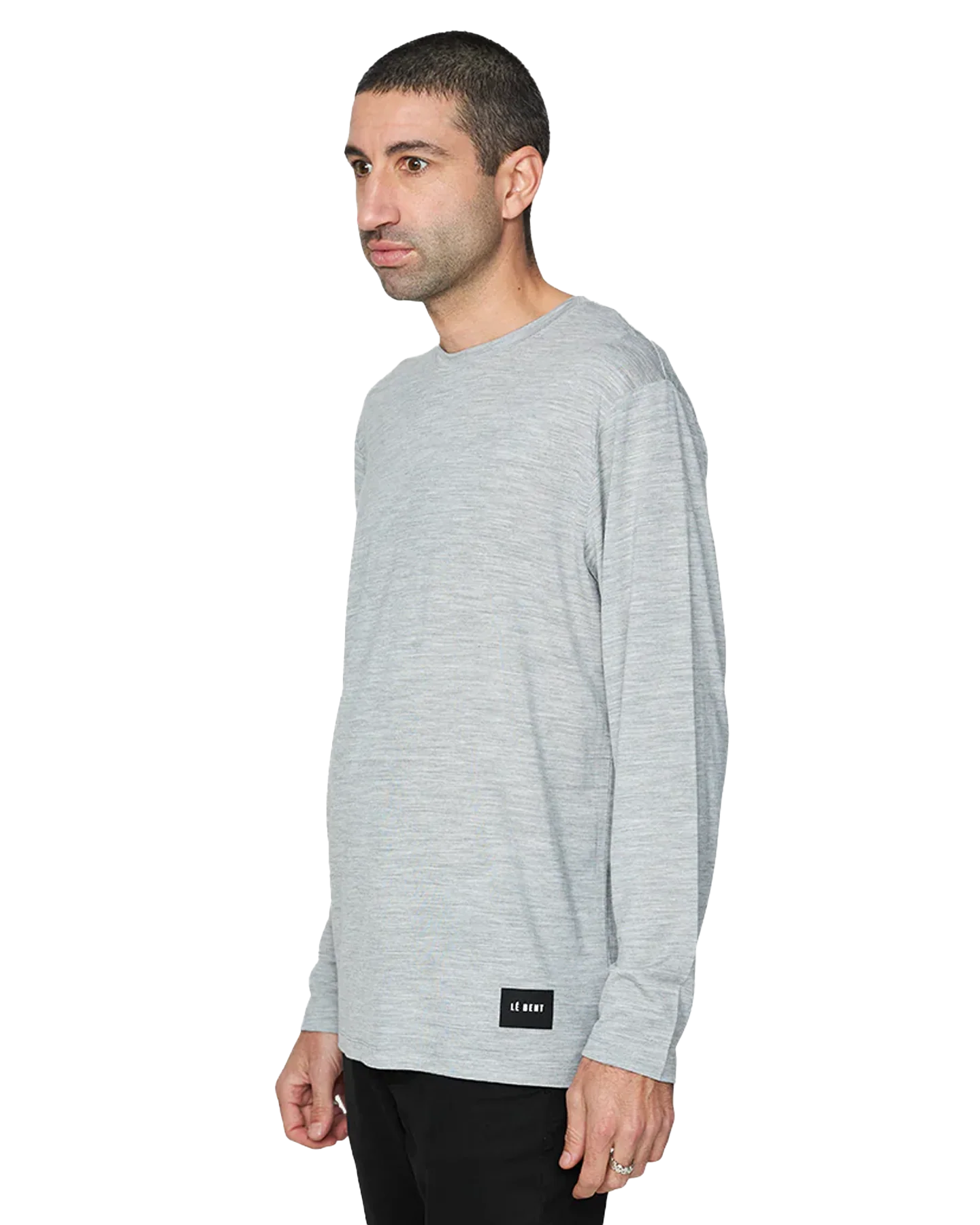 Le Bent Men's Ultralight Long Sleeve Tee - Heather Grey