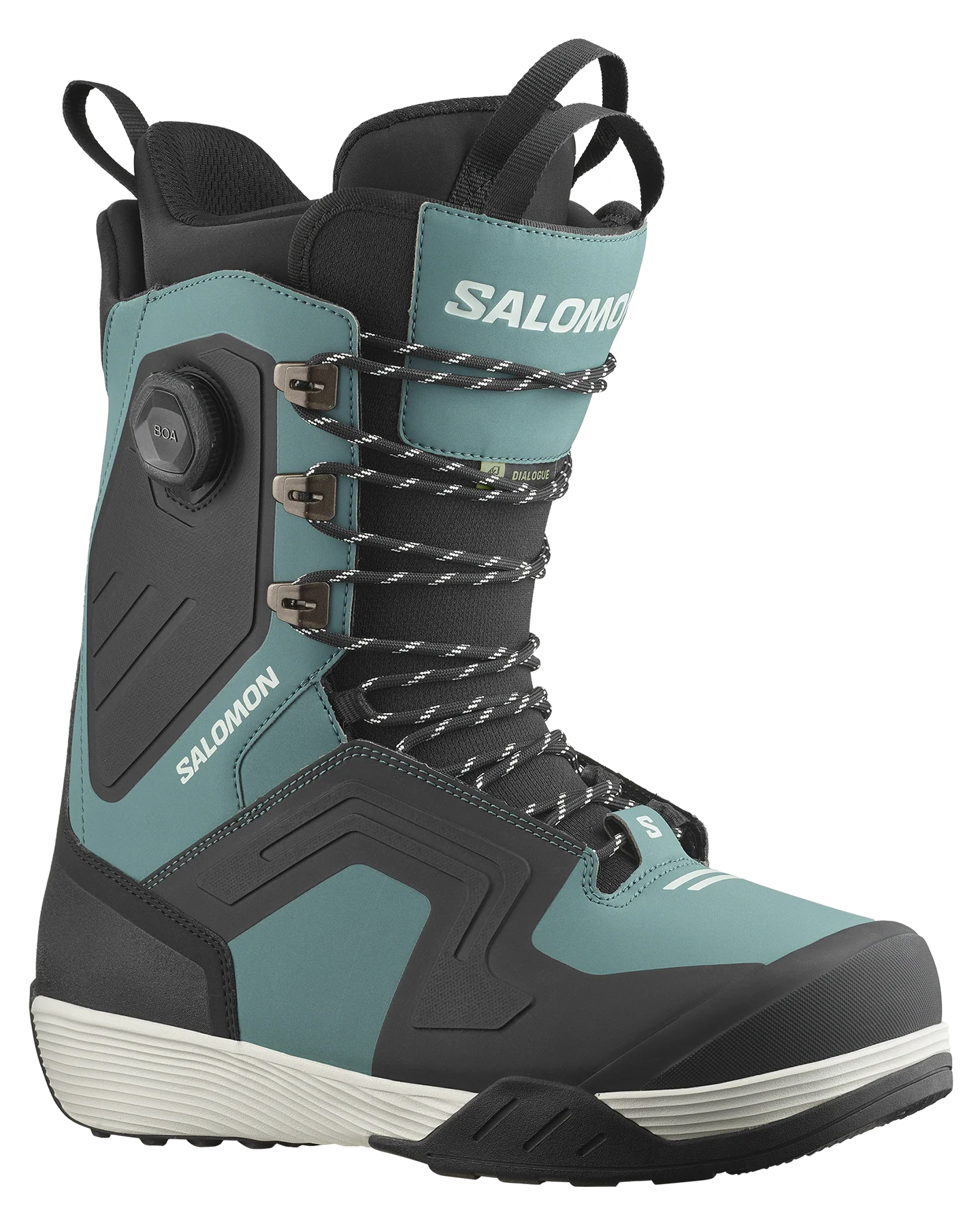 Salomon Dialogue Lace Sj Boa Snowboard Boots - Mallard Green / Black / Sea Foam