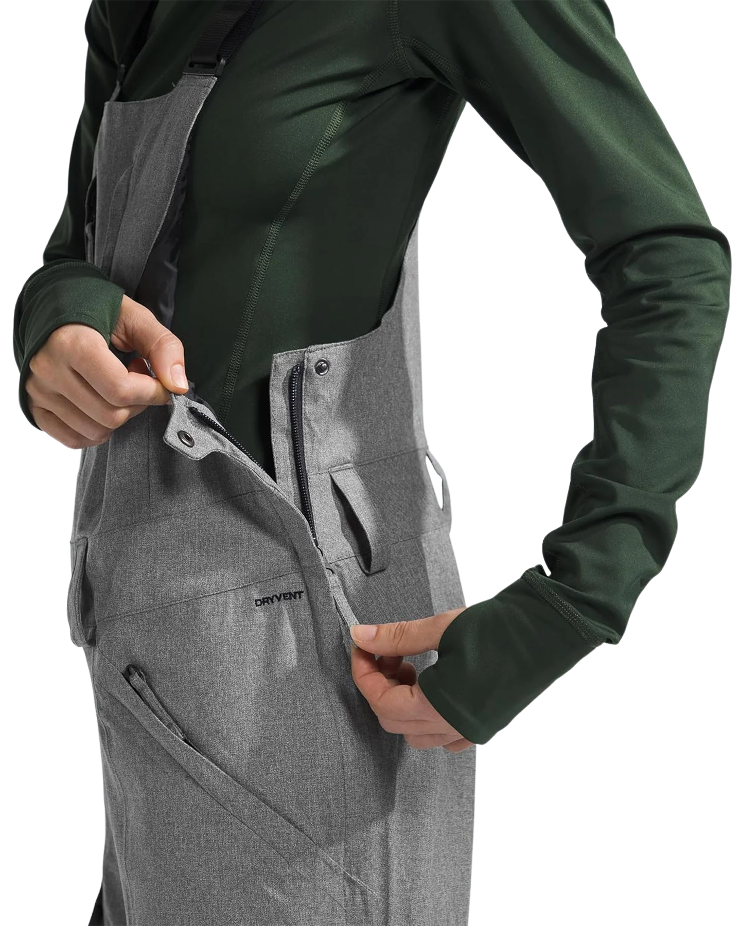 The North Face Women's Freedom Bib - TNF Grey Heather - Image 4