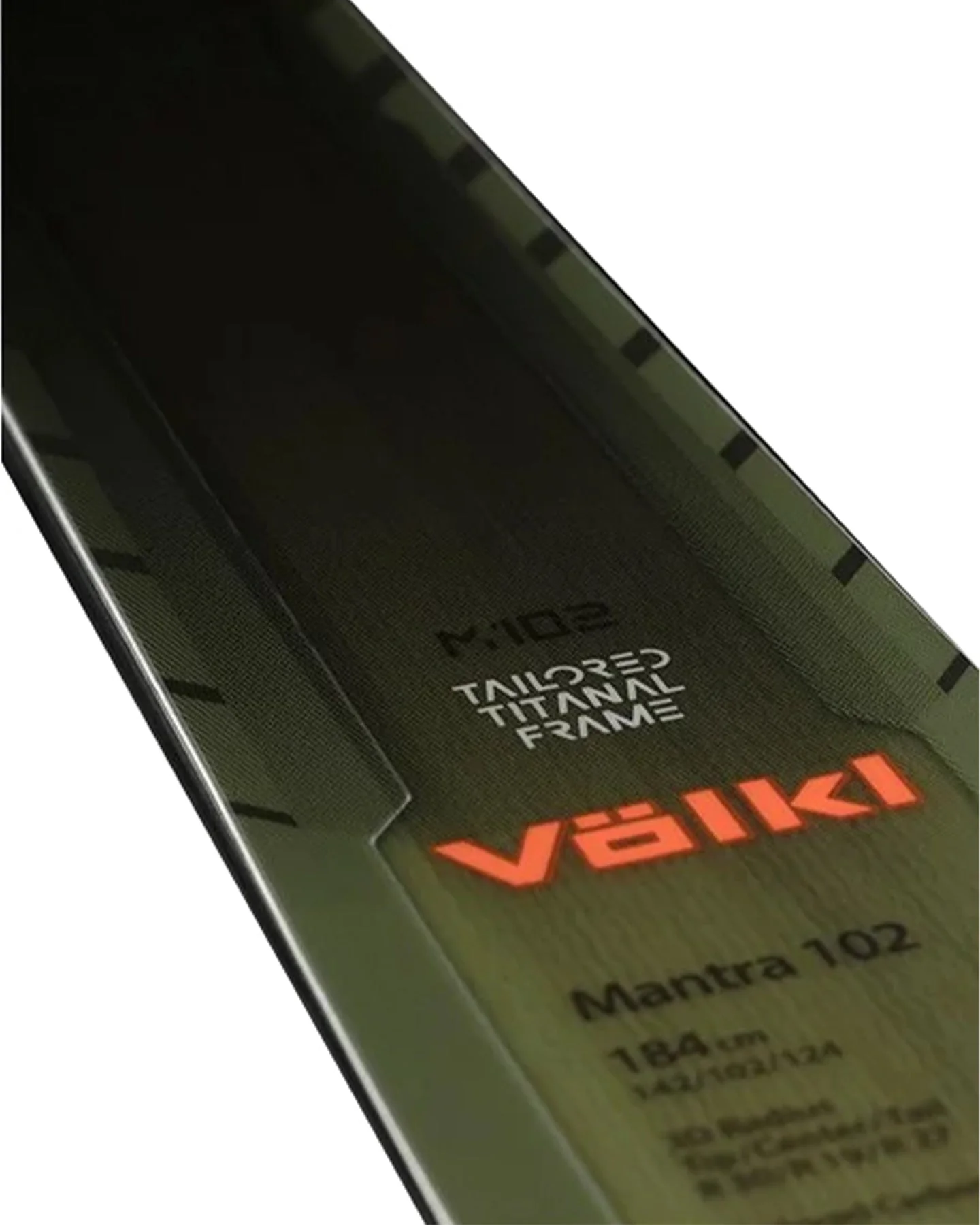 Volkl Mantra 102 Flat Snow Skis -(Size 184) - Image 5