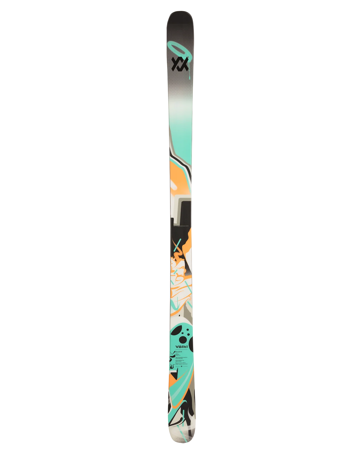 Volkl Revolt 90 Flat Snow Skis - (Size 174) - Image 3